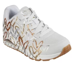 Skechers X JGoldcrown: Uno - Metallic Love -Skechers Shop 155523 WTGD F